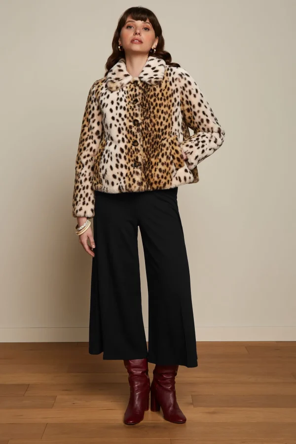 DAMES King Louie Anais Coat Cheetah Fur