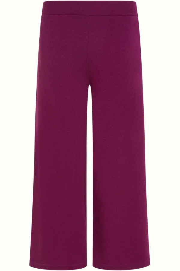 DAMES King Louie Border Palazzo Cropped Pants Milano Crepe