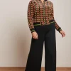 DAMES King Louie Border Palazzo Pants Milano Crepe