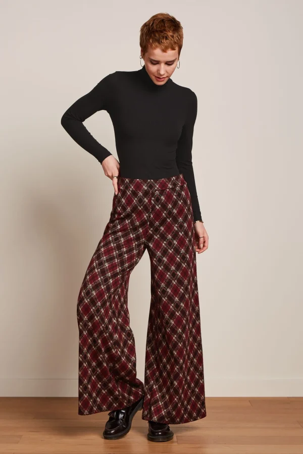 DAMES King Louie Border Palazzo Pants Riley Jacquard