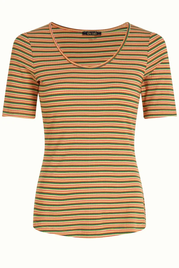 DAMES King Louie Carice Top Boxy Stripe