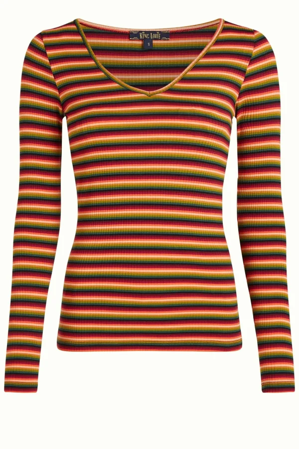 DAMES King Louie Carice V Top Mimmi Stripe