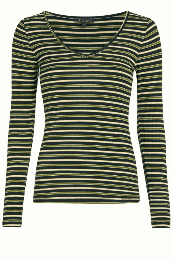 DAMES King Louie Carice V Top Pimm Stripe