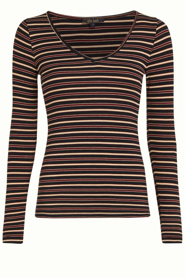 DAMES King Louie Carice V Top Pimm Stripe