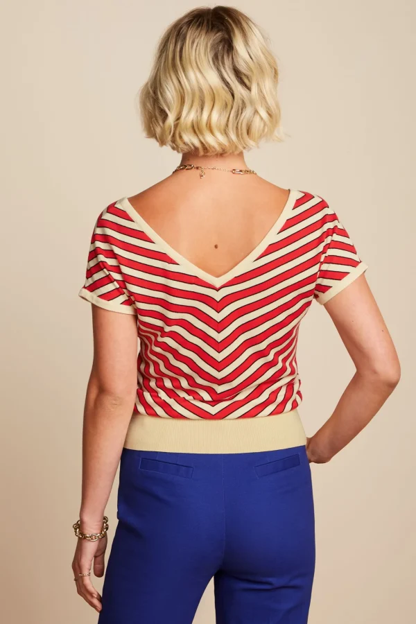 DAMES King Louie Double V Top Port Stripe