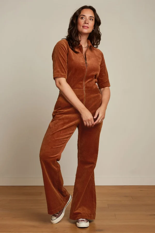 DAMES King Louie Garbo Flare Jumpsuit Corduroy