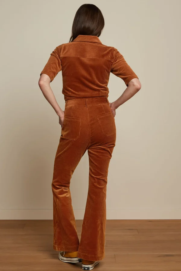 DAMES King Louie Garbo Flare Jumpsuit Corduroy