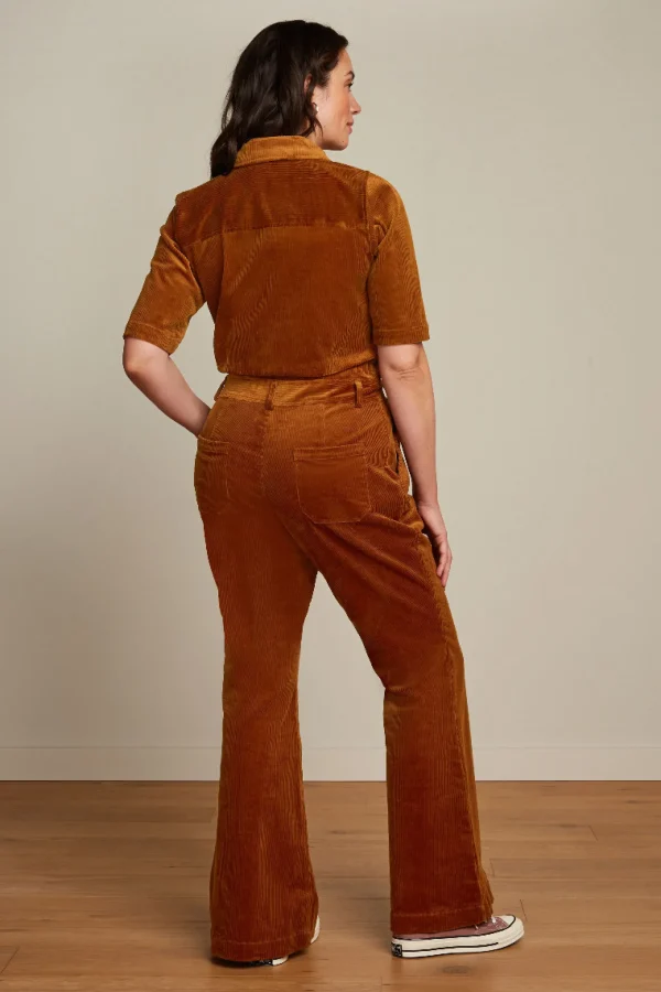 DAMES King Louie Garbo Flare Jumpsuit Corduroy