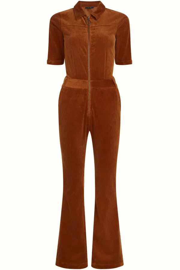 DAMES King Louie Garbo Flare Jumpsuit Corduroy