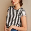 DAMES King Louie Knot T-Shirt Chopito Stripe