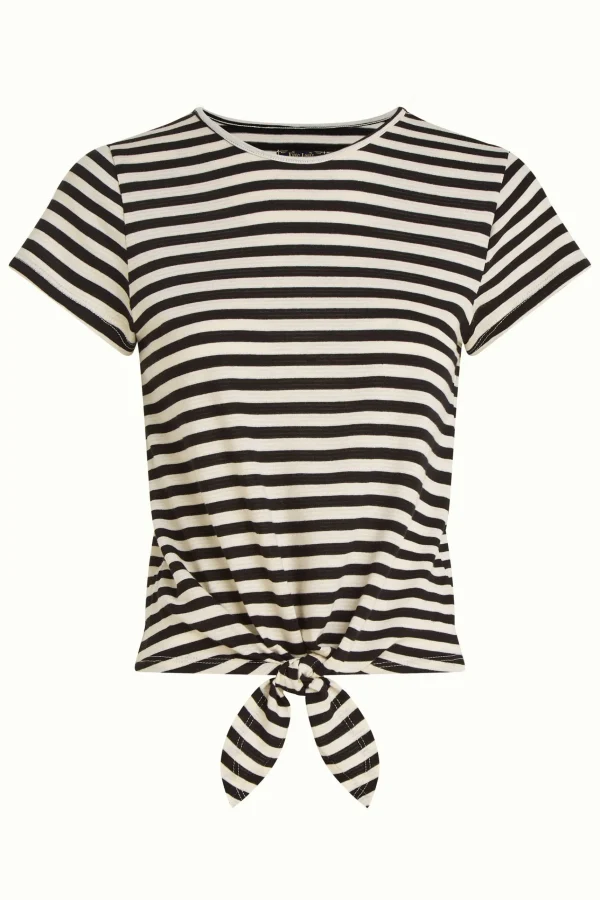 DAMES King Louie Knot T-Shirt Chopito Stripe