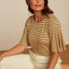 DAMES King Louie Lizzy Top Gardena Stripe