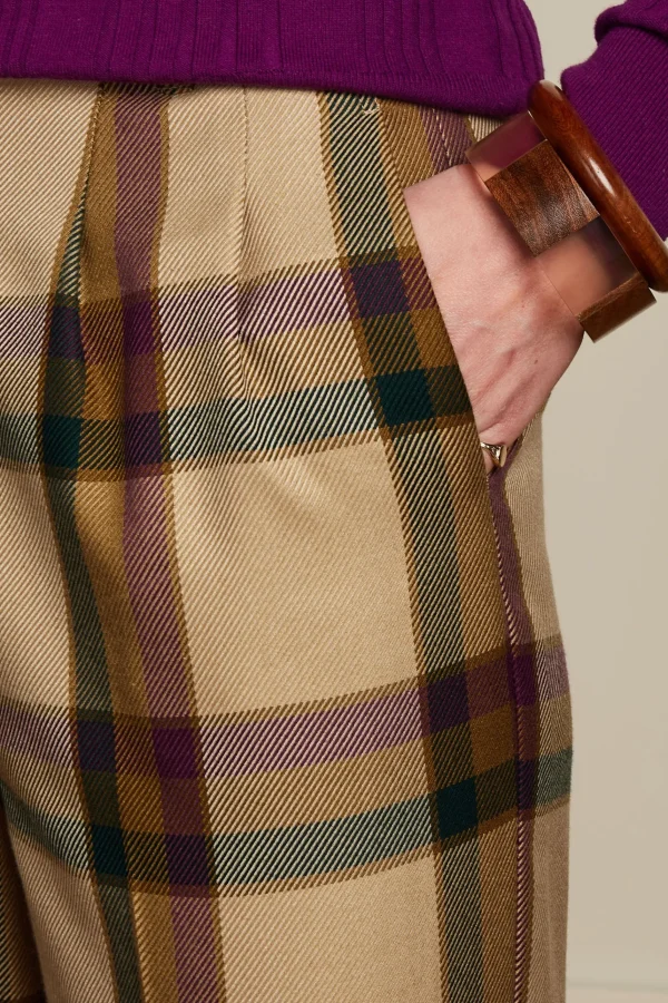 DAMES King Louie Marlene Cropped Pants Dreamer Check