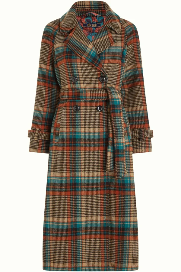 DAMES King Louie Martia Raglan Coat Fitz Check