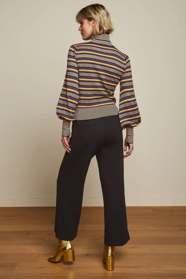 DAMES King Louie Maya Rollneck Top Sixties Stripe