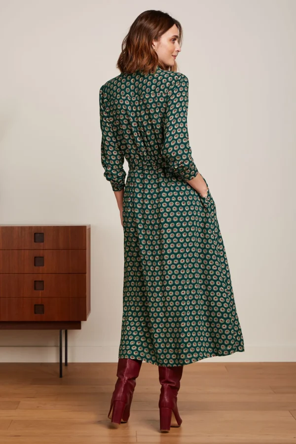 DAMES King Louie Olive Midi Dress Elliot
