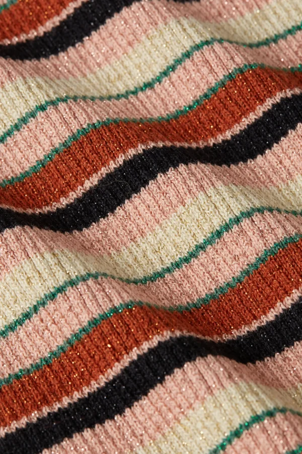 DAMES King Louie Polo Rib Top Lapis Stripe