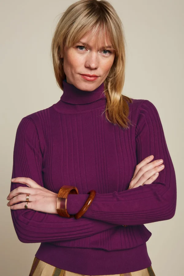 DAMES King Louie Rib Rollneck Top Club