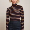 DAMES King Louie Rollneck Top Century Stripe