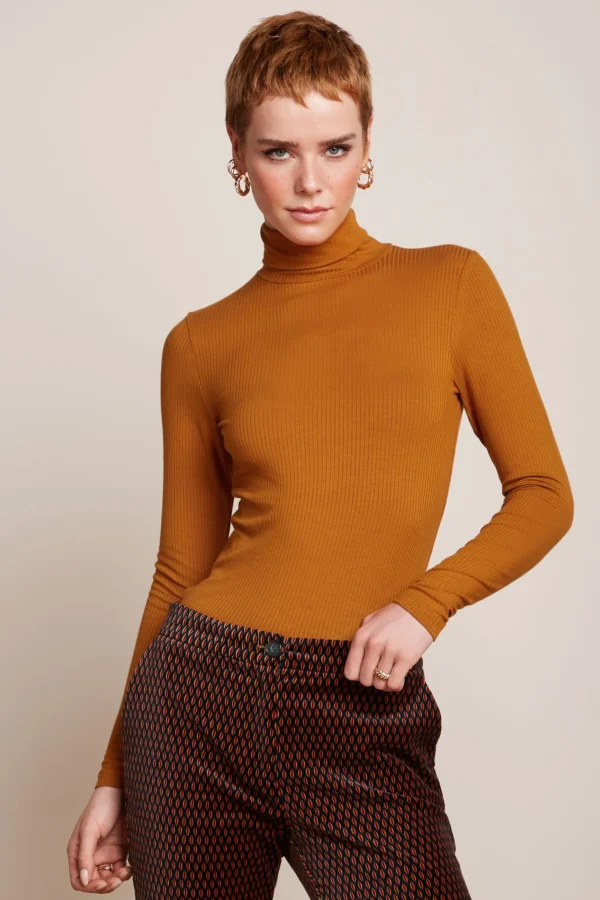 DAMES King Louie Rollneck Top Uni Rib