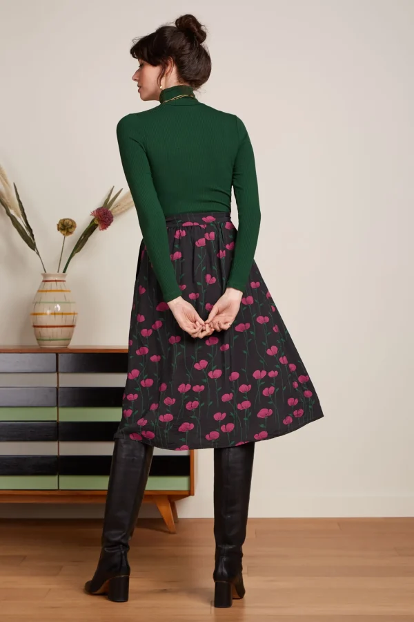 DAMES King Louie Rollneck Top Uni Rib