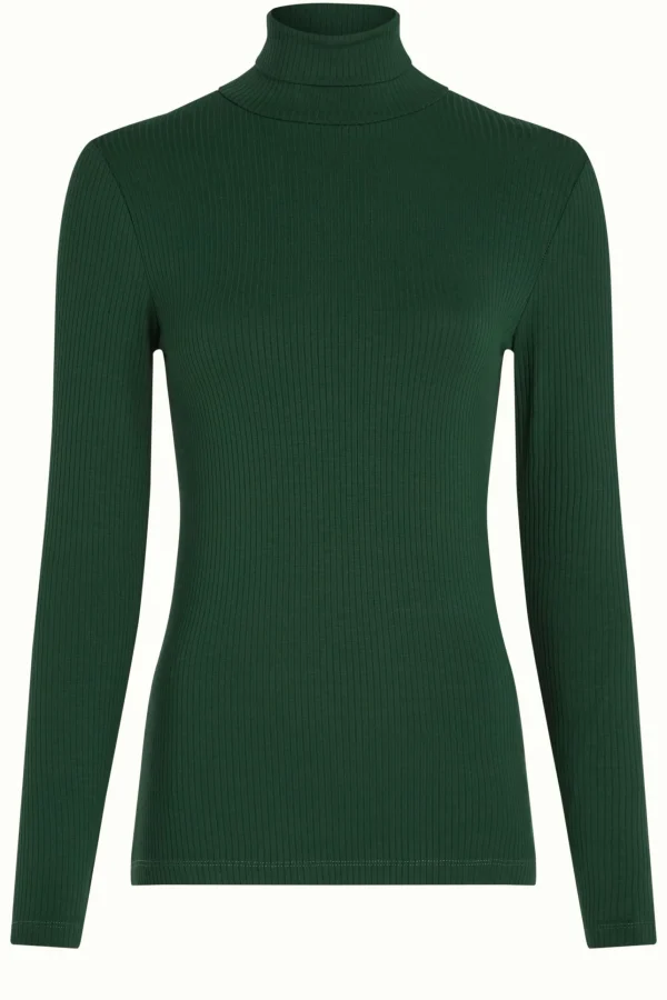 DAMES King Louie Rollneck Top Uni Rib