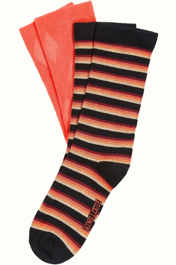 DAMES King Louie Socks 2-Pack Century Stripe