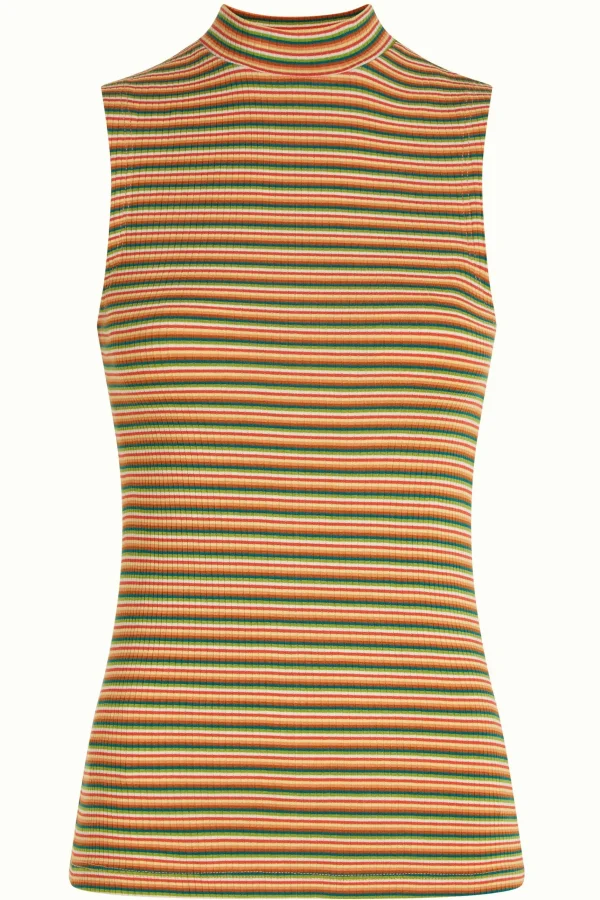 DAMES King Louie Turtle Top Boxy Stripe