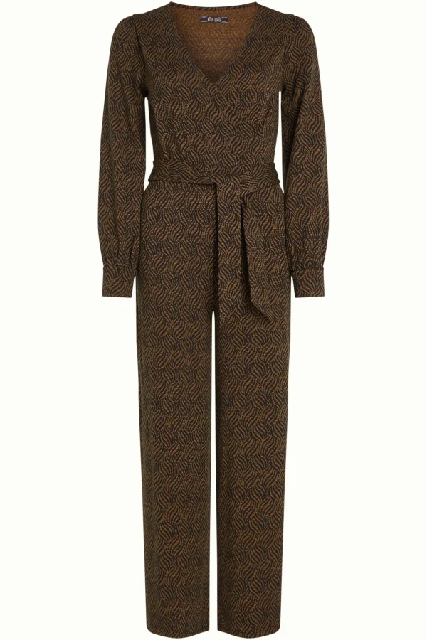 DAMES King Louie Zita Jumpsuit Ruby Jacquard